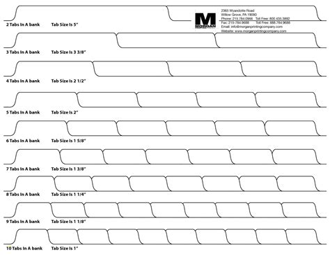 Printable Tab Templates Image 6