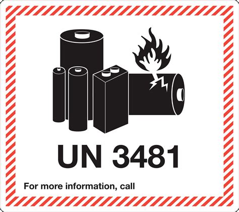 Printable UN3481 Label