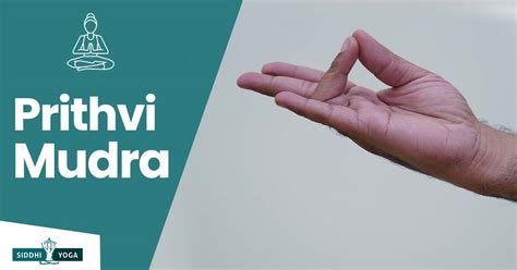 Prithvi Mudra, the mudra of earth