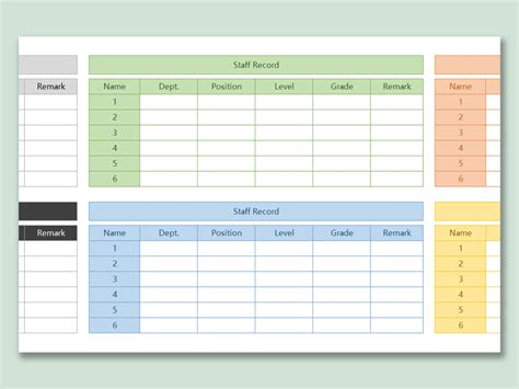 Productivity Tracker Template