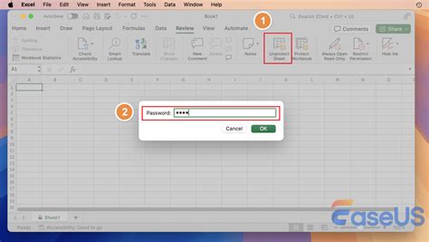 Protect sheet in Excel on Mac