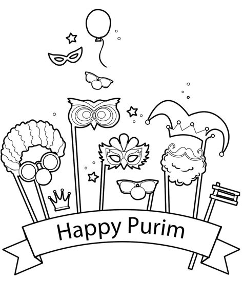 Purim coloring book for kids