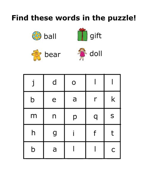 Puzzle Worksheets For Kids