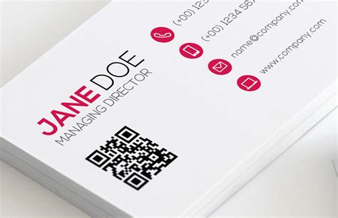 QR Business Card Template Design 2