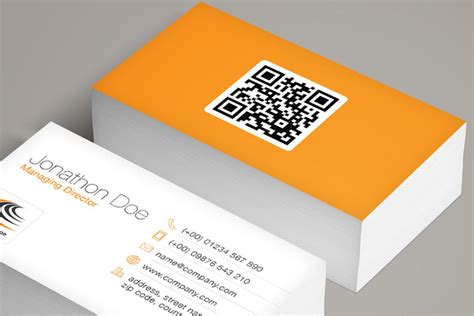 QR Business Card Template Design 5