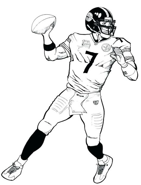 Quarterback Coloring Page