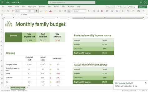 Quarterly Budget Planner Template