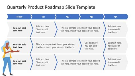 Quarterly Roadmap Template Slide 1