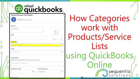 QuickBooks Online Items and Services