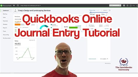 QuickBooks Online Journal Entry Import Template Video Tutorial