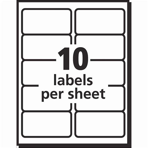 Quill Laser Labels Template Example