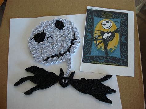 Quilled Snowflakes with a Nightmare Before Christmas Design