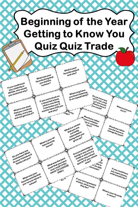 Quiz Quiz Trade Activity Example