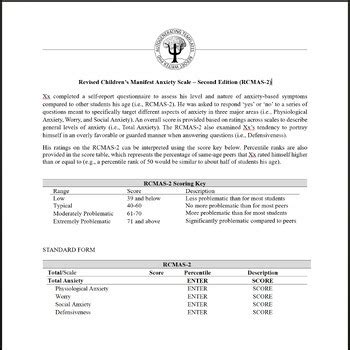 RCMAS-2 Report Template Image