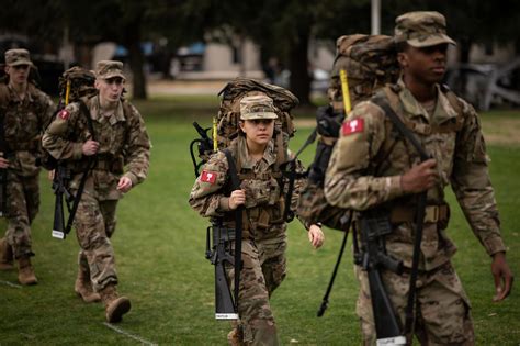 ROTC cadets in action