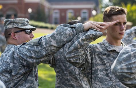 ROTC Cadets Participating in Drill Team