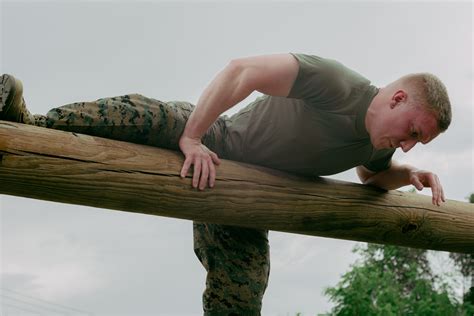 ROTC cadets in physical training