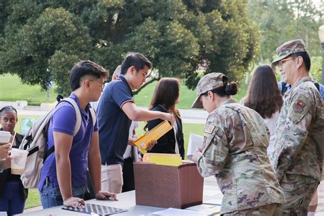 ROTC cadets in military training