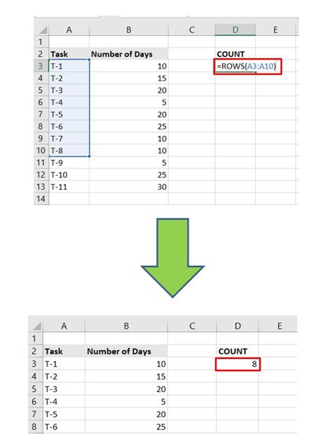 ROW Function Example