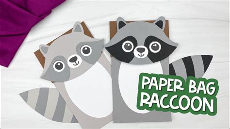 Raccoon Puppet Crafts for Kids