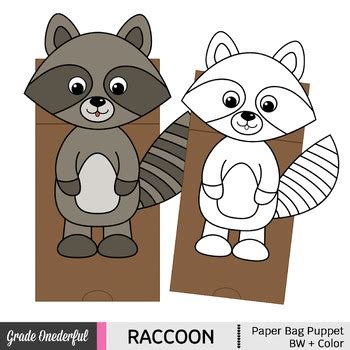 Raccoon Puppet Educational Activities