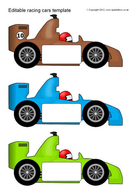 Free Race Car Template