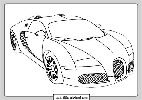 Racing Car Coloring Page