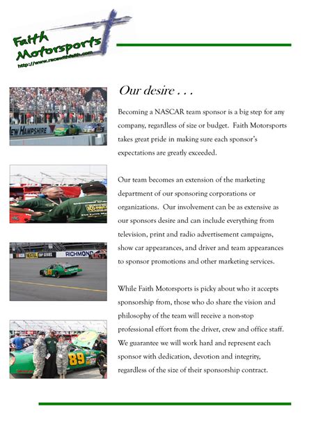 Racing Sponsorship Proposal Template Example 1