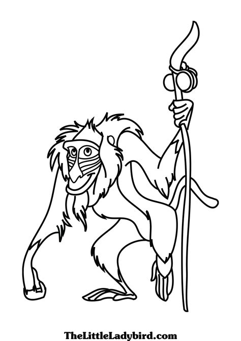 Rafiki Coloring Pages For Kids Free Printables