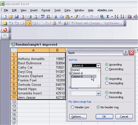 Random Sample in Excel