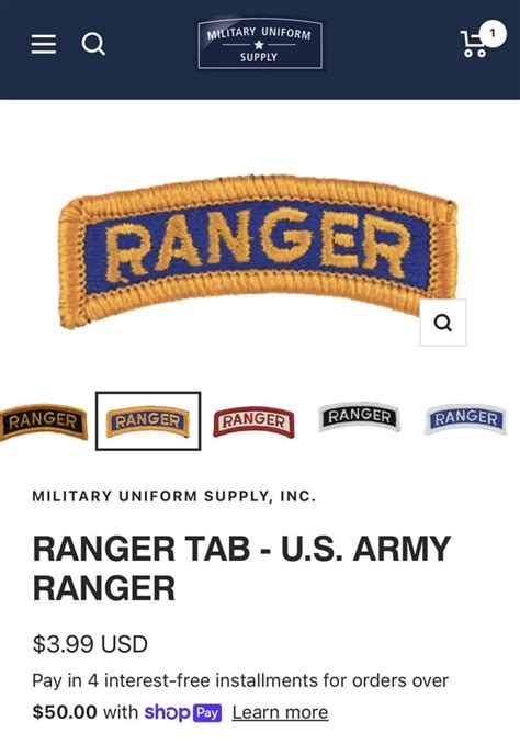 Ranger Tab