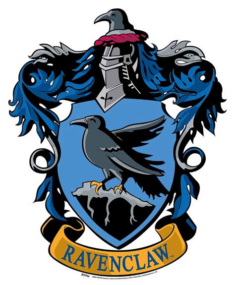 A printable book cover featuring the Ravenclaw crest.