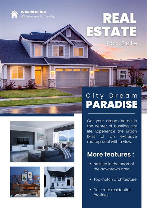 a real estate flyer