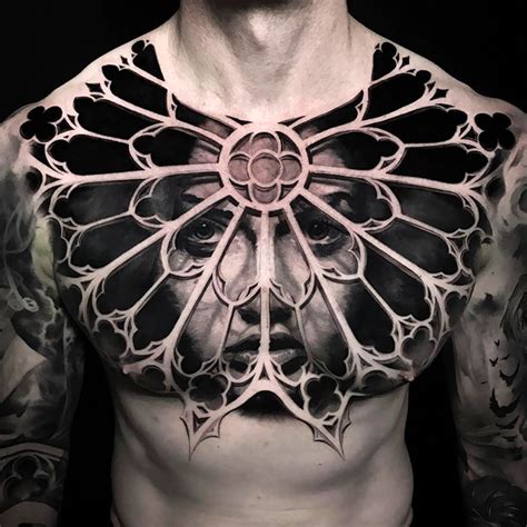 Realistic Chest Tattoo Designs