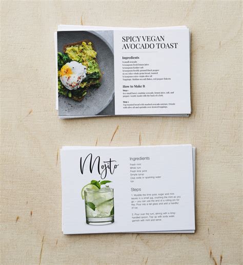 Recipe Card Design Ideas