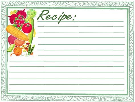 Recipe Card Design