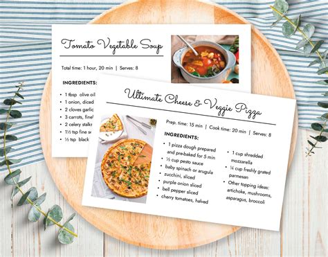 Recipe Card Examples