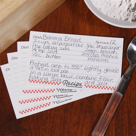 Recipe Card with Personalized Notes