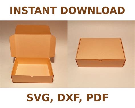 Rectangle Box Template for Gifts