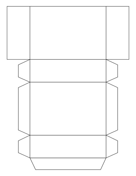 Rectangle Box Template for Paper Crafting