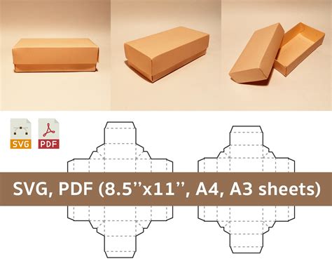 Rectangle Box Template for Storage