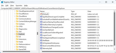 Registry Editor Interface