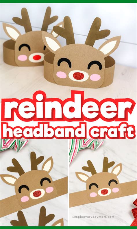 Reindeer Antler Headband Template for Printing