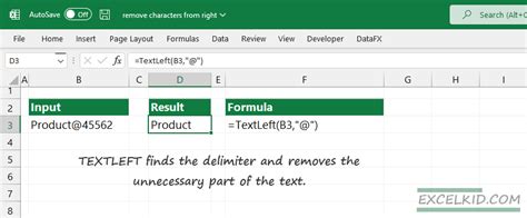 Remove Digits from Right in Excel Formula