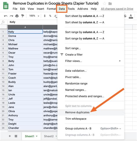 Remove Duplicates Add-on Google Sheets