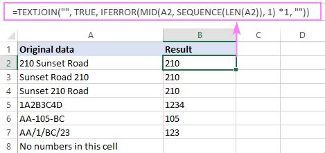 Remove Numbers From Text Excel Example 8