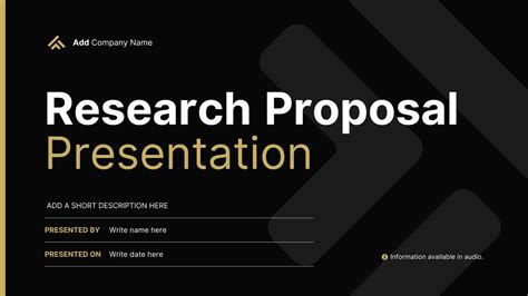 Research Presentation Template