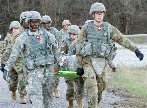 Reserve personnel participating in a training exercise