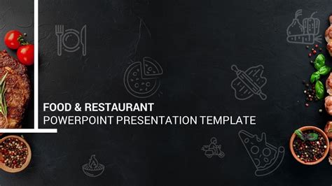 Restaurant PowerPoint Template for an Elegant Presentation