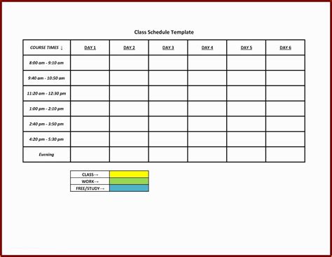 Restaurant Work Schedule Template In Excel